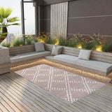 Vidaxl außerhalb des Teppichs Arakil 160x230 cm pp Brown
