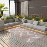 Vidaxl außerhalb des Teppichs Arakil 160x230 cm pp Brown