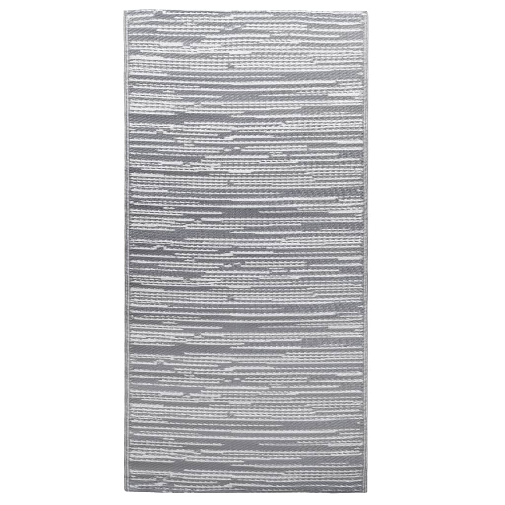 Vidaxl afuera de la alfombra Arakil 190x290 cm pp gris