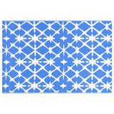 VidaXL outside rug 80x150 cm pp blue and white