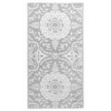 Vidaxl afuera de la alfombra Arakil 80x150 cm pp gris claro