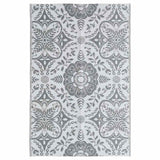 VIDAXL Outside Teppich Arakil 120x180 cm pp hellgrau