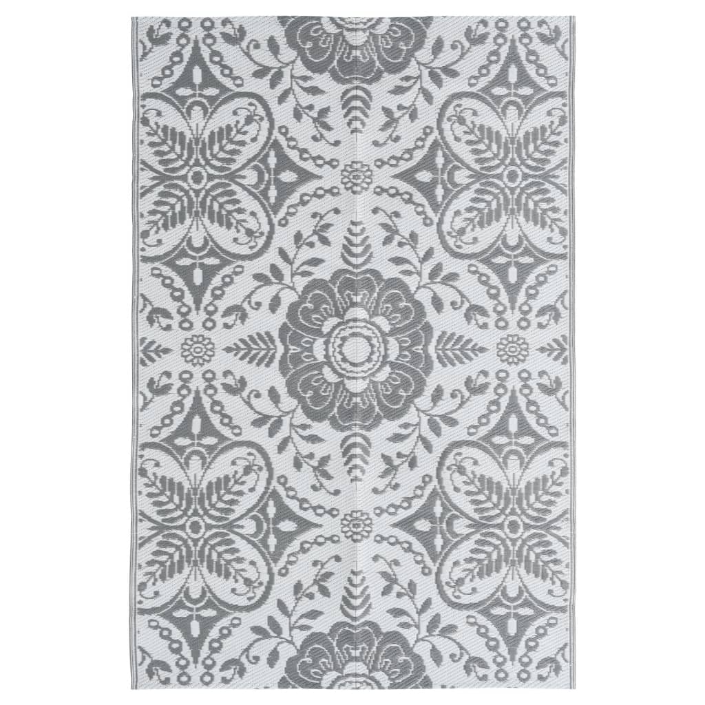 Vidaxl extérieur tapis Arakil 120x180 cm pp gris clair