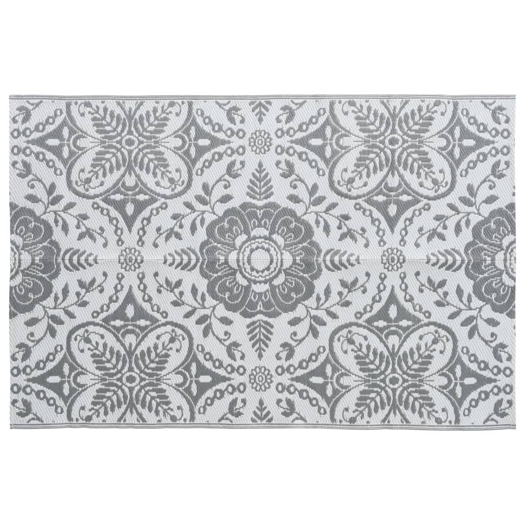 Vidaxl outside rug Arakil 120x180 cm pp light gray