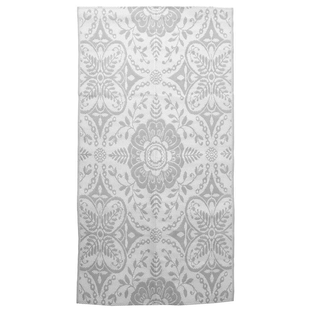 Vidaxl outside rug arakil 160x230 cm pp light gray