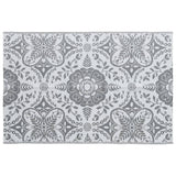 Vidaxl afuera de la alfombra 190x290 cm pp gris claro