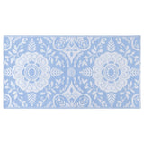 Vidaxl außerhalb des Teppichs Arakil 80x150 cm pp Babyblau
