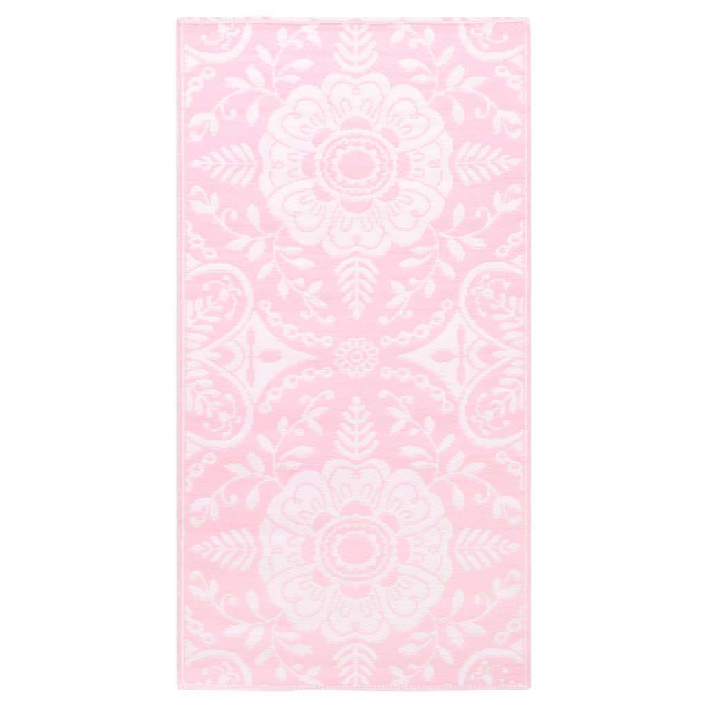 Vidaxl outside rug 80x150 cm pp pink