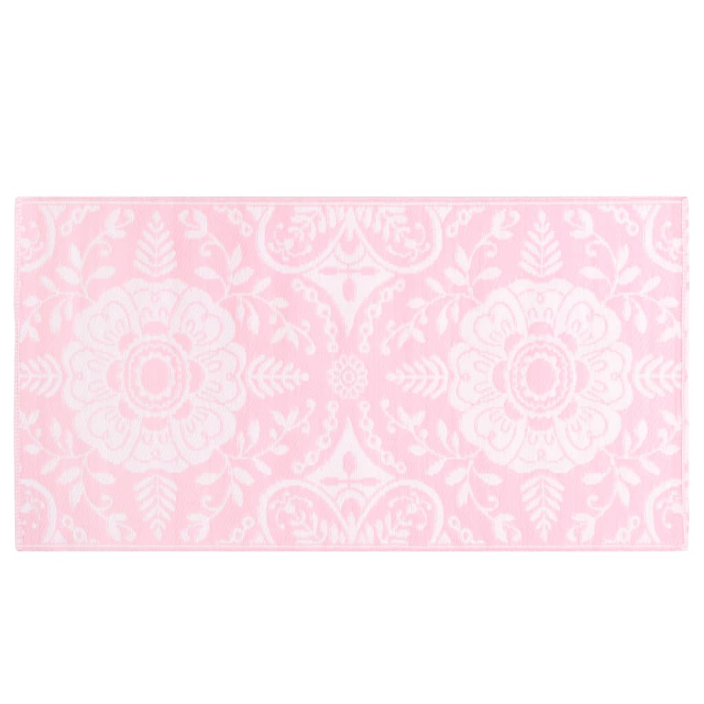 Vidaxl Extérieur Rug 80x150 cm pp rose