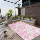 Vidaxl außerhalb des Teppichs Aakil 160x230 cm pp Pink