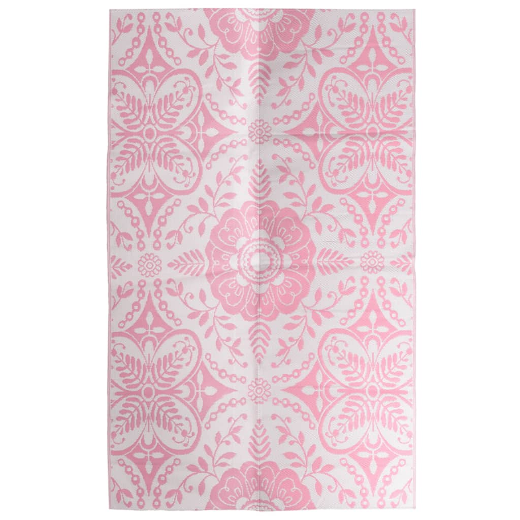 Vidaxl à l'extérieur du tapis Arakil 190x290 cm pp rose