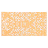 Vidaxl à l'extérieur du tapis Arakil 80x150 cm pp orange et blanc