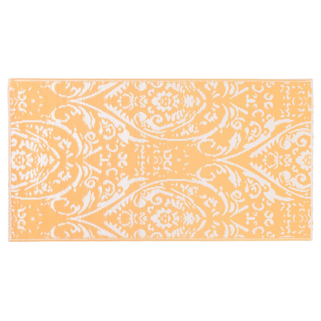 VidaXL outside rug arakil 160x230 cm pp orange and white