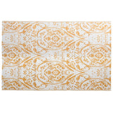 Vidaxl außerhalb des Teppichs Arakil 190x290 cm PP Orange und Weiß