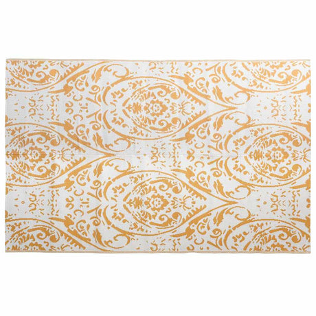 Vidaxl außerhalb des Teppichs Arakil 190x290 cm PP Orange und Weiß