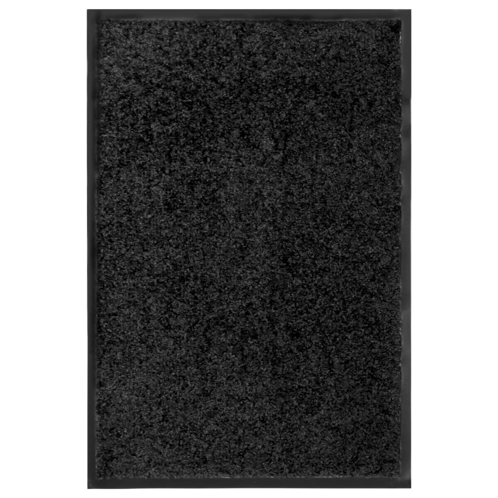 VIDAXL PORTOMAT WASSABLE 40x60 cm Schwarz