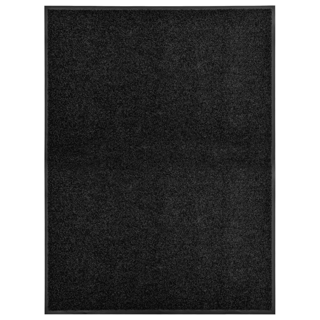 Vidaxl Pequero lavable 90x120 cm Negro