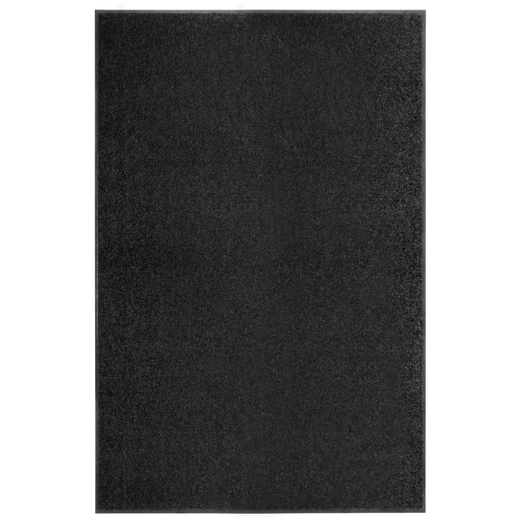 Vidaxl DOORMAT lavable 120x180 cm noir