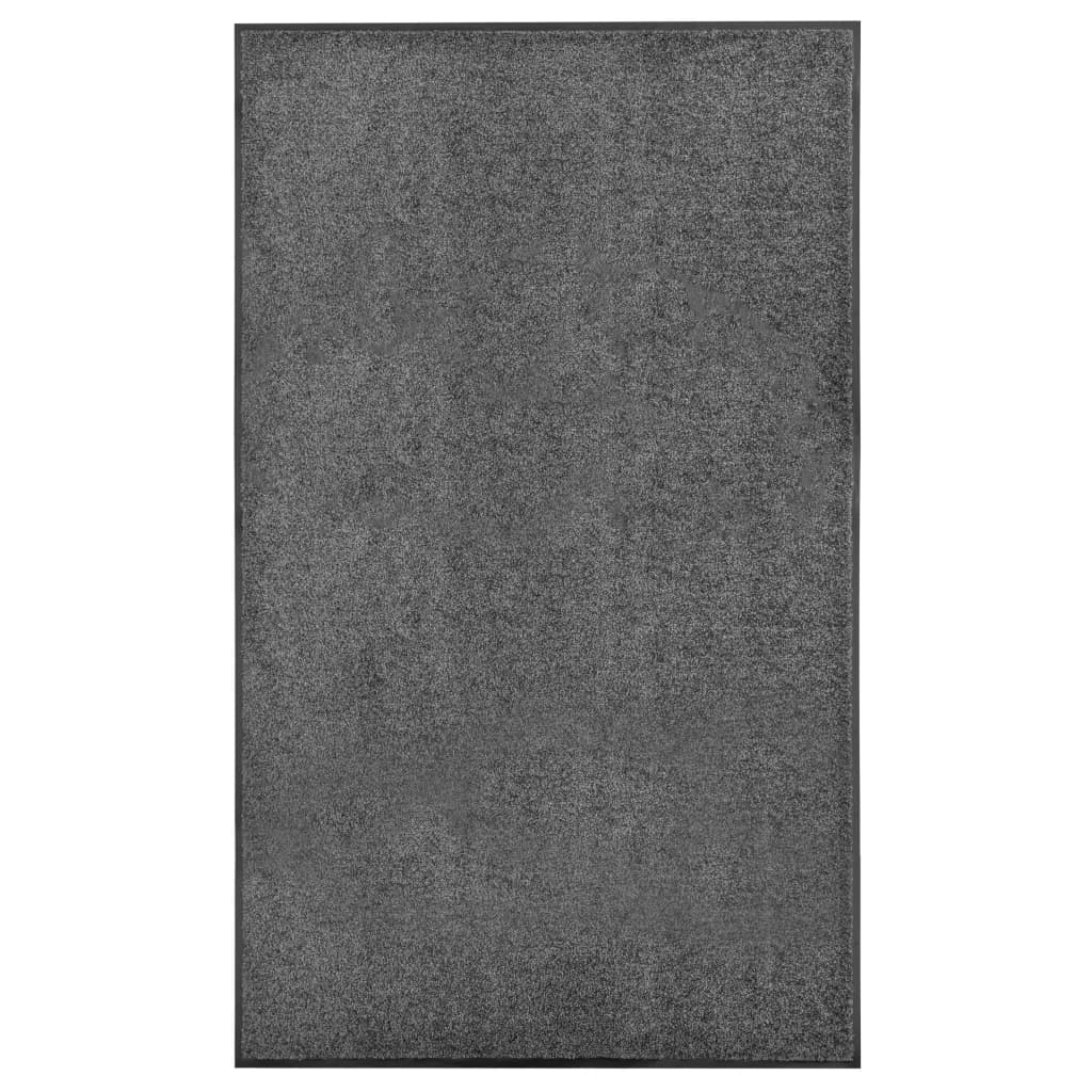 Vidaxl Doormat Washable 90x150 cm Anthracite