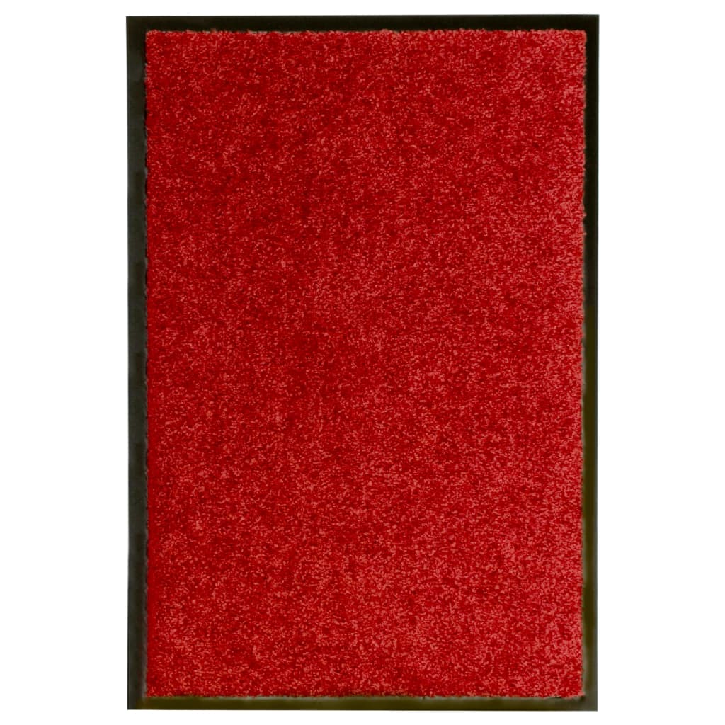 Vidaxl DOORMAT lavable 40x60 cm rouge