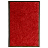 Vidaxl Doormat washable 40x60 cm red