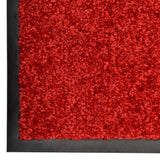 Vidaxl deurmat wasbaar 40x60 cm rood