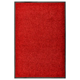 Vidaxl Doormat washable 60x90 cm red