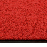 Vidaxl Doormat Washable 90x150 cm czerwony