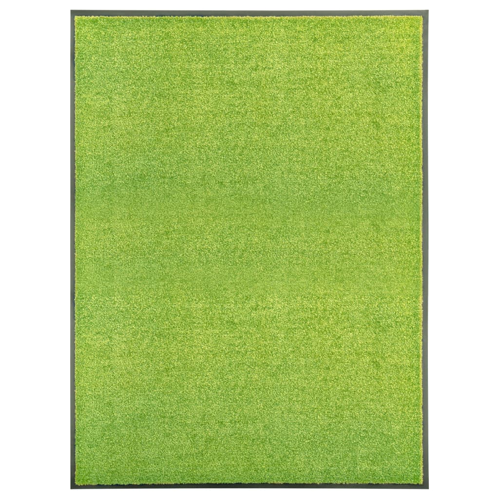 Vidaxl DOORMAT lavable 90x120 cm vert