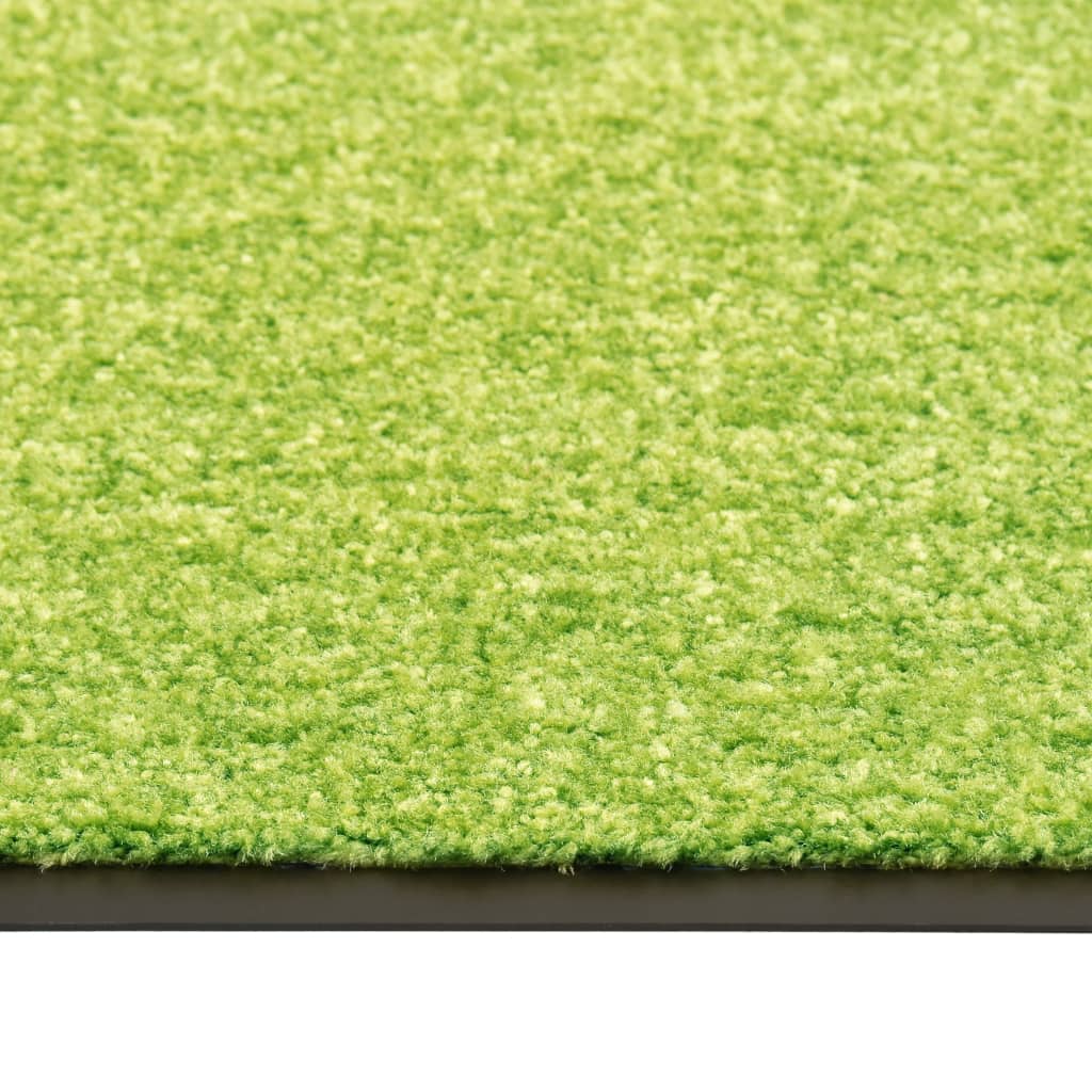 Vidaxl DOORMAT lavable 90x120 cm vert