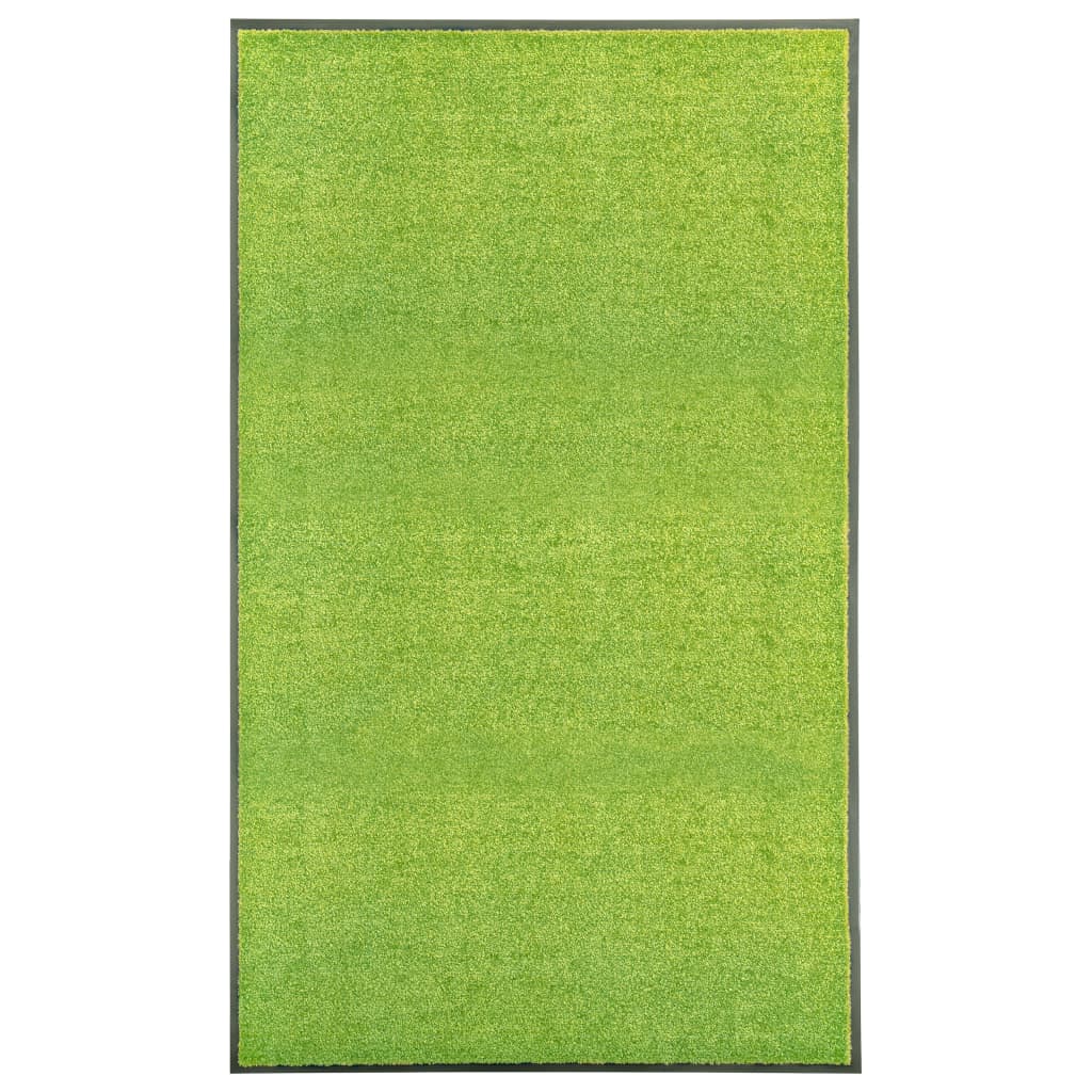 VIDAXL ROORMAT lavabile 90x150 cm Verde