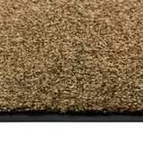 Vidaxl Doormat vaskbar 60x90 cm brun