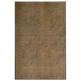 Vidaxl DOORMAT lavable 120x180 cm brun