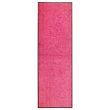 Vidaxl Doormat wäschen 60x180 cm rosa