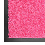 Vidaxl Doormat wäschen 60x180 cm rosa