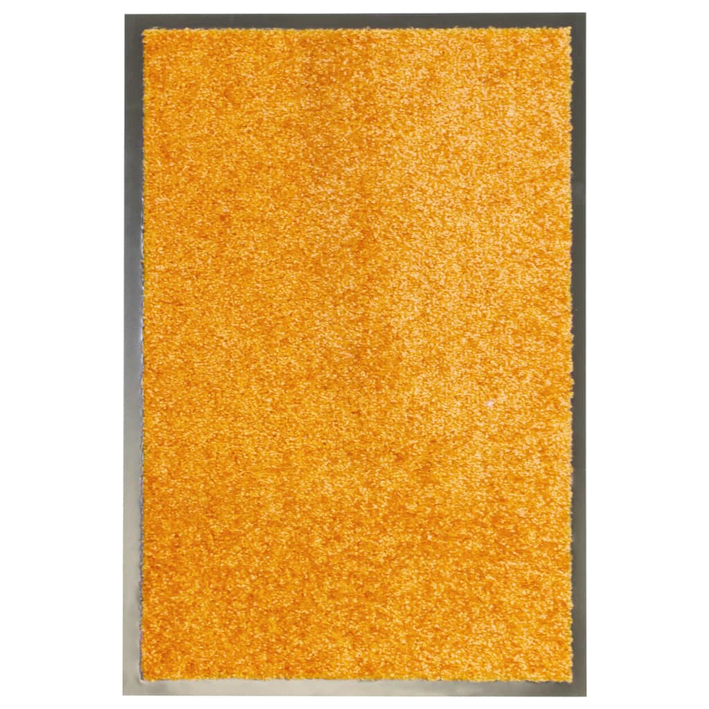 Vidaxl Doormat vaskbar 40x60 cm orange