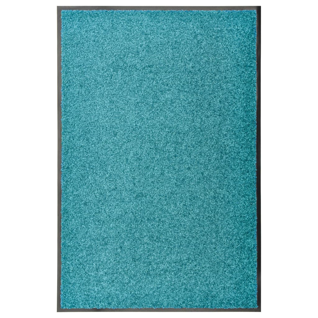 Vidaxl Doormat Washable 60x90 cm Cyan