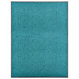 Vidaxl Doormat Washable 90x120 cm Cyan