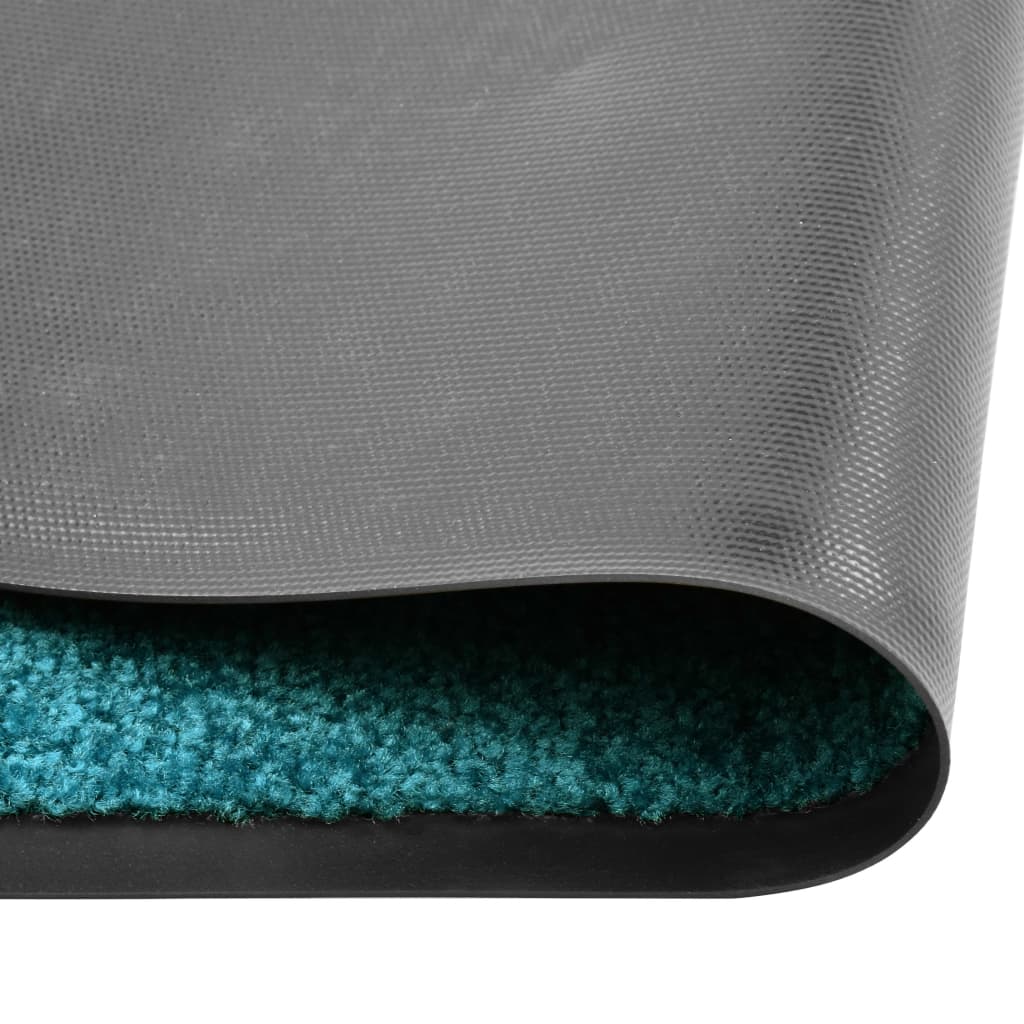 VidaXL doormat washable 90x120 cm cyan