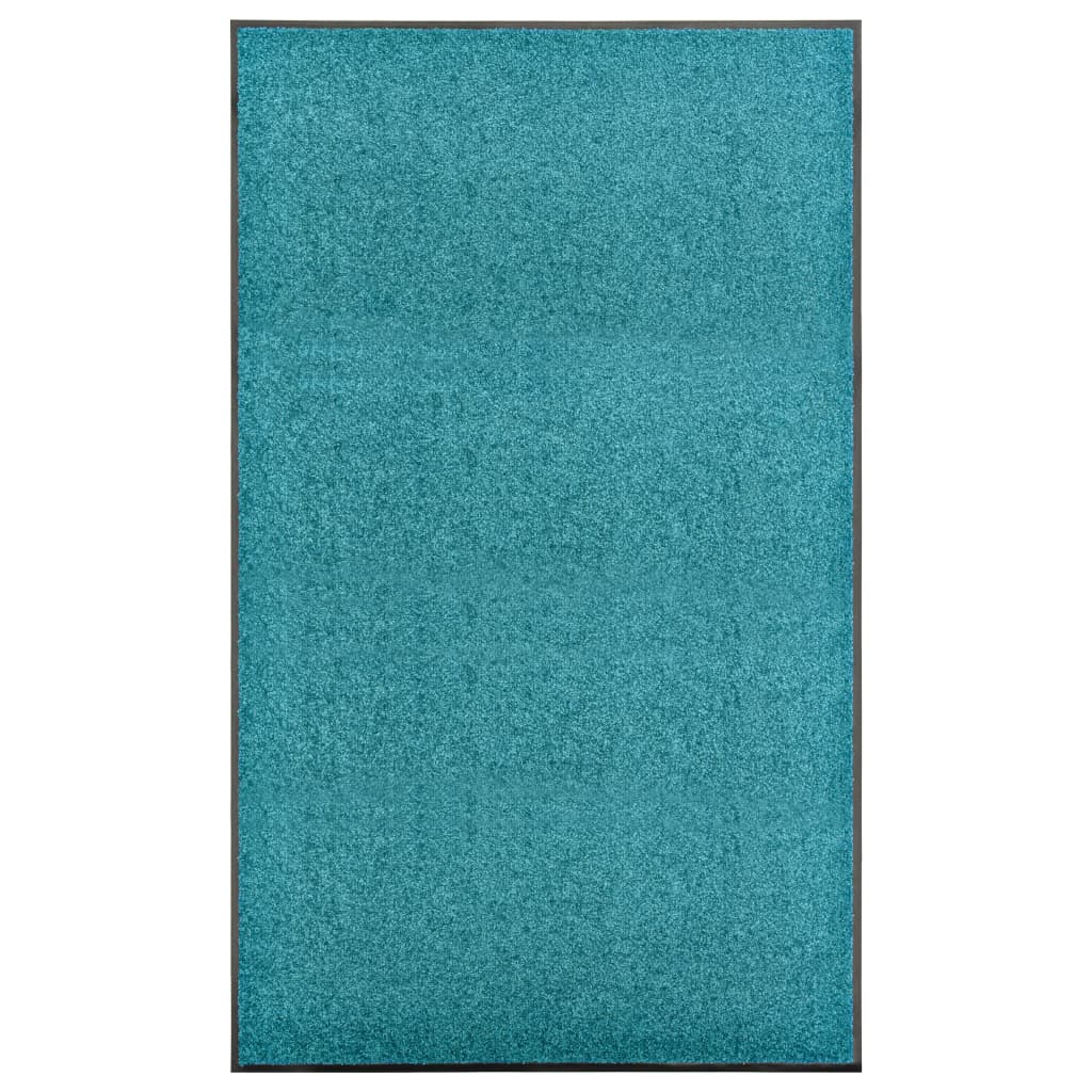 Vidaxl DOORMAT lavable 90x150 cm cyan