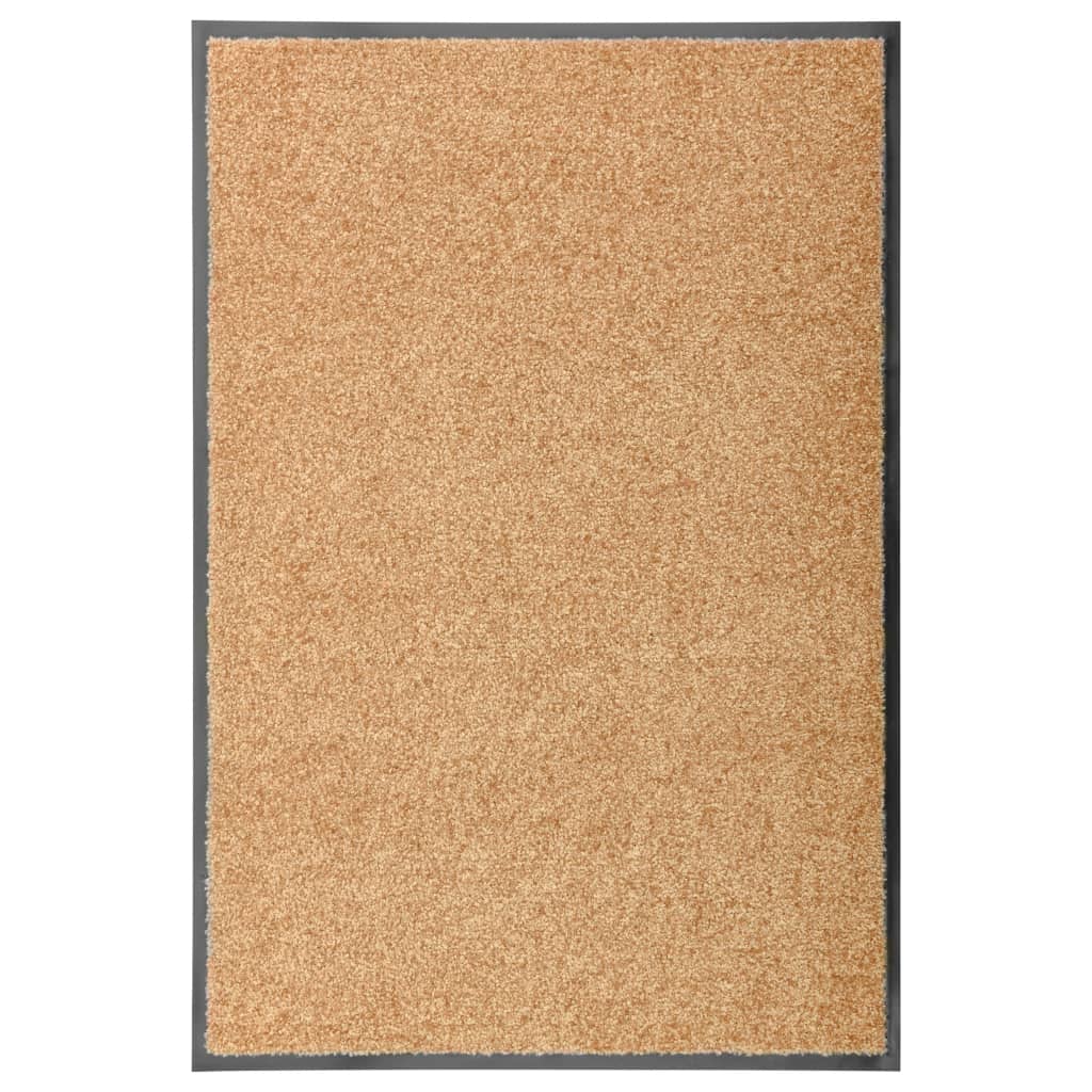 Vidaxx Fußmatte waschbar 60x90 cm Creme