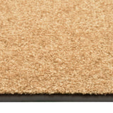 Vidaxx Fußmatte waschbar 60x90 cm Creme