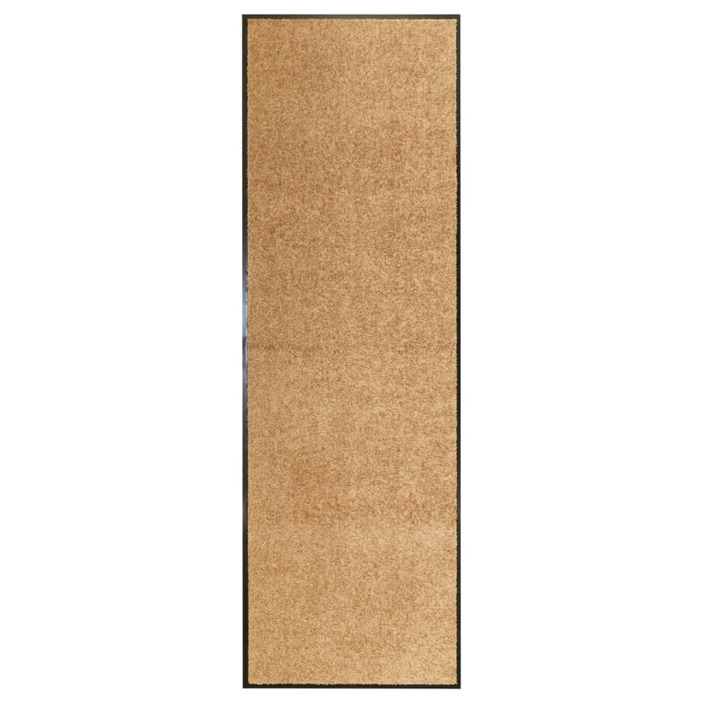 Vidaxl Doormat warhable 60x180 cm Crème