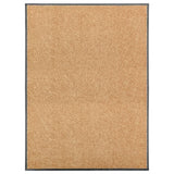 VIDAXL PORTOMAT WASSABLE 90x120 cm Creme