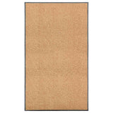 VIDAXL PORTOMAT WASSABLE 90x150 cm Creme