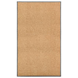 Vidaxl Doormat vaskbar 90x150 cm creme