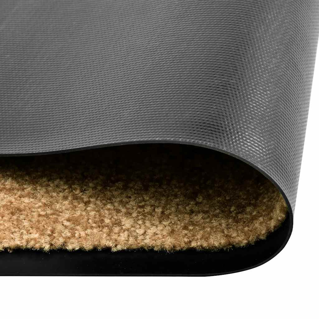 VIDAXL PORTOMAT WASSABLE 90x150 cm Creme