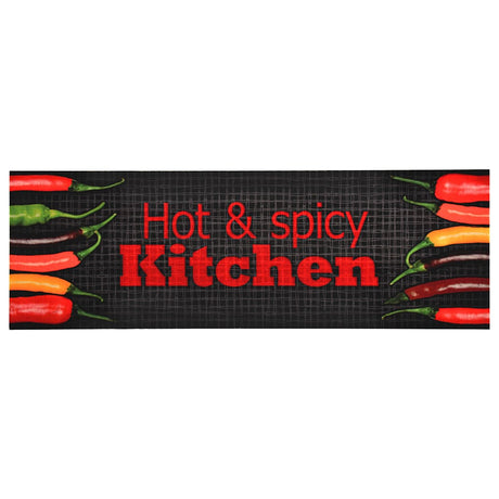 Vidaxl Küchenmatte Waschbar heiß würzig 60x180 cm
