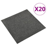 Vidaxl Carpet tiles 20 st 5 m² 50x50 cm Anthracite