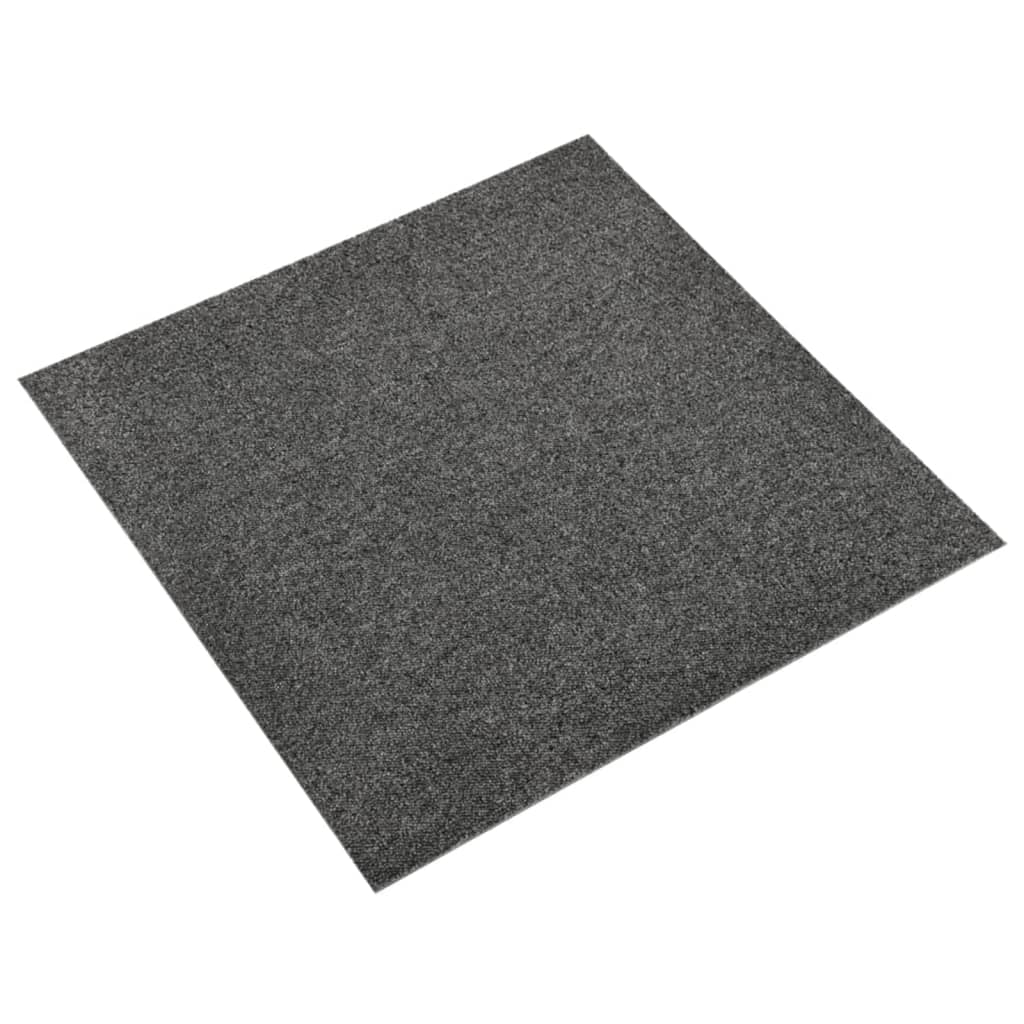 Baldosas de alfombra Vidaxl 20 st 5 m² 50x50 cm antracita